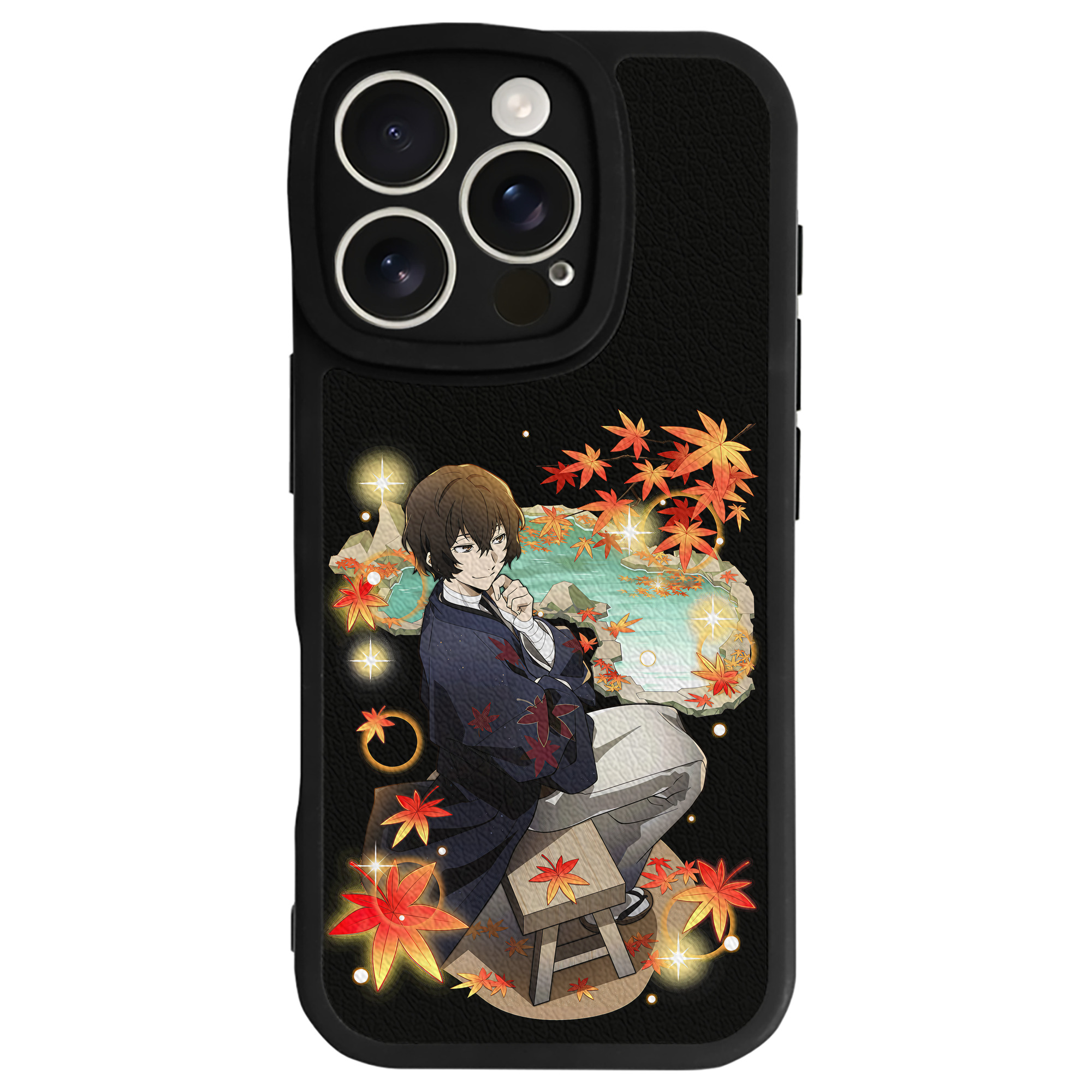 （画像用） 文豪ストレイドッグス Bungo Stray Dogs 【iPhone 16シリーズ対応】シリコンスマホケース（レザー調） 材質：シリコン
